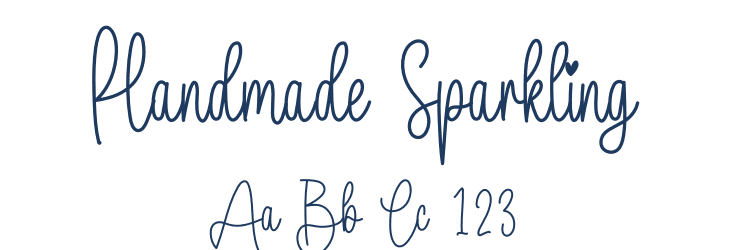 Handmade Sparkling Font Preview
