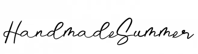 Handmade Summer  Frei Schriftart Herunterladen