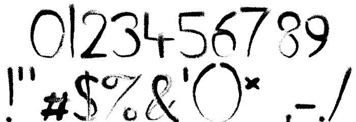 Handmade Font OTHER CHARS