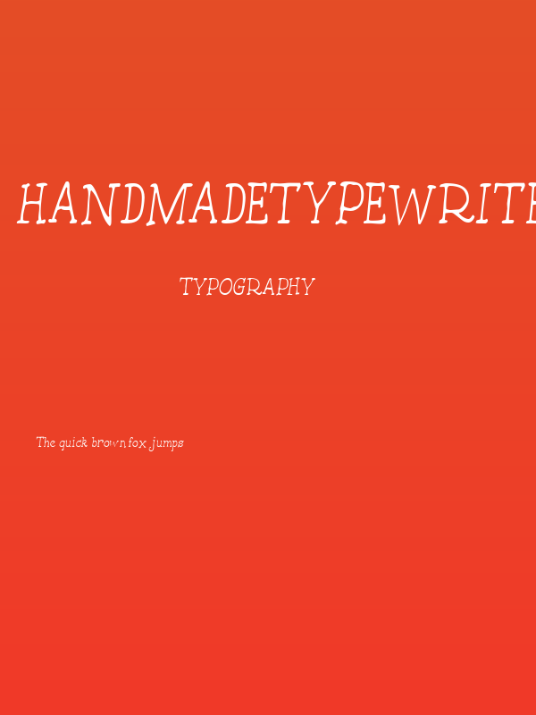 HandmadeTypewriter Poster
