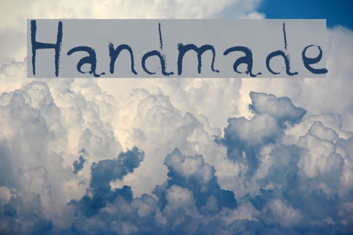 Handmade Font examples