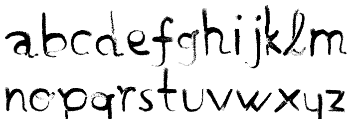 Handmade Font LOWERCASE