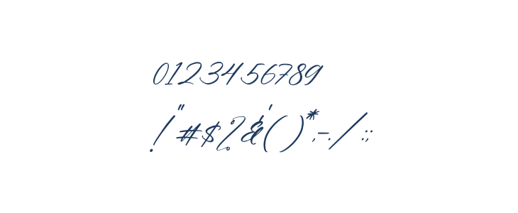 Handmagic Signature Italic Other Characters