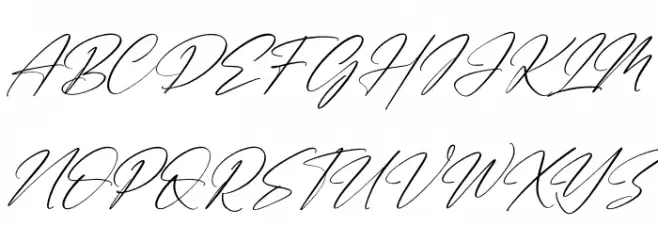 Handmagic Signature Italic Schriftart Groß