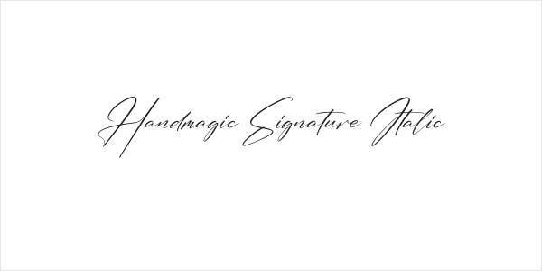Handmagic Signature Italic Logo