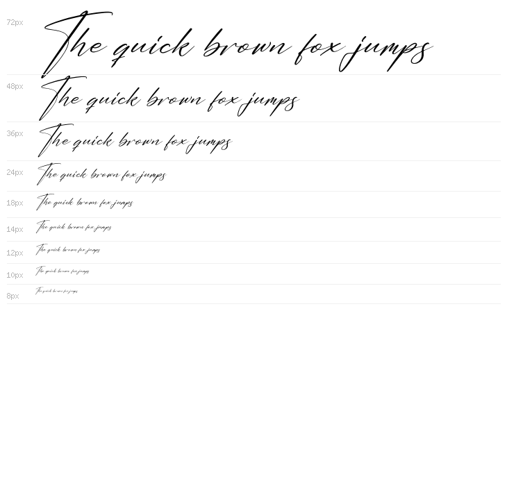 Handmagic Signature Italic Waterfall