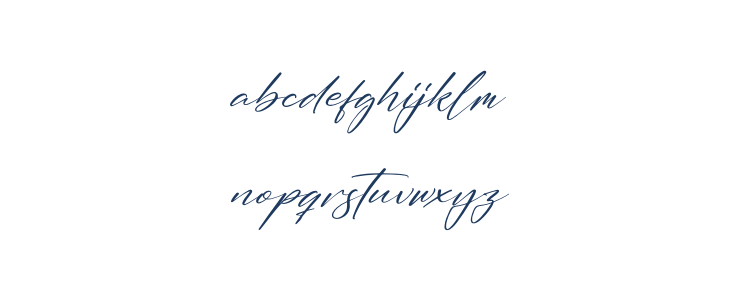 Handmagic Signature Italic Lowercase