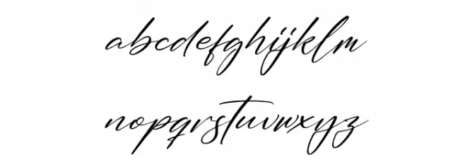 Handmagic Signature Italic 字体 小写