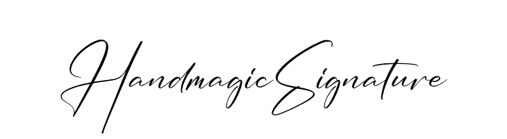 Handmagic Signature  नि: शुल्क फ़ॉन्ट्स डाउनलोड