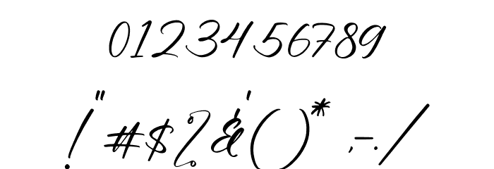 Handmagic Signature Font OTHER CHARS