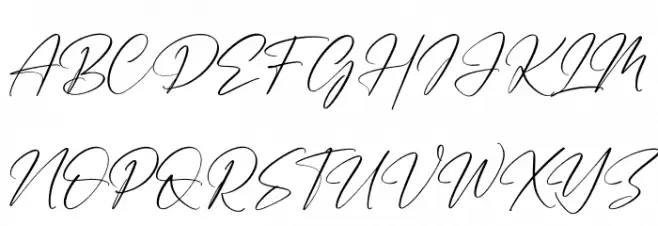 Handmagic Signature 字体 大写