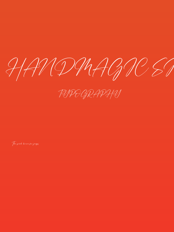 Handmagic Signature Poster