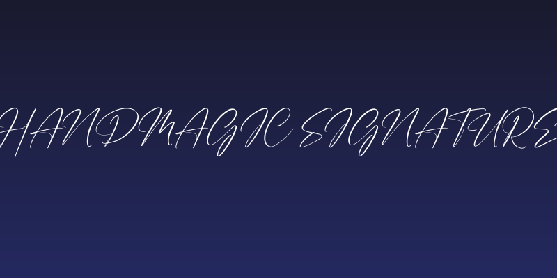 Handmagic Signature Social Header