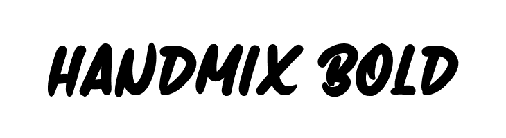 Handmix Bold  les polices de caractères gratuit tlcharger