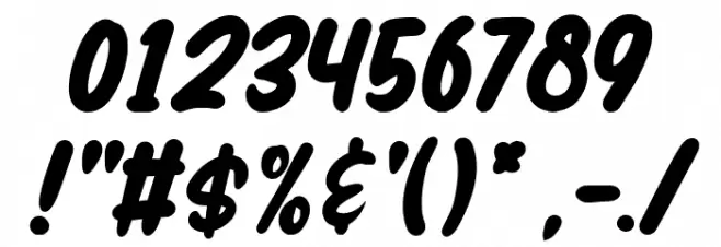 Handmix Bold Font OTHER CHARS