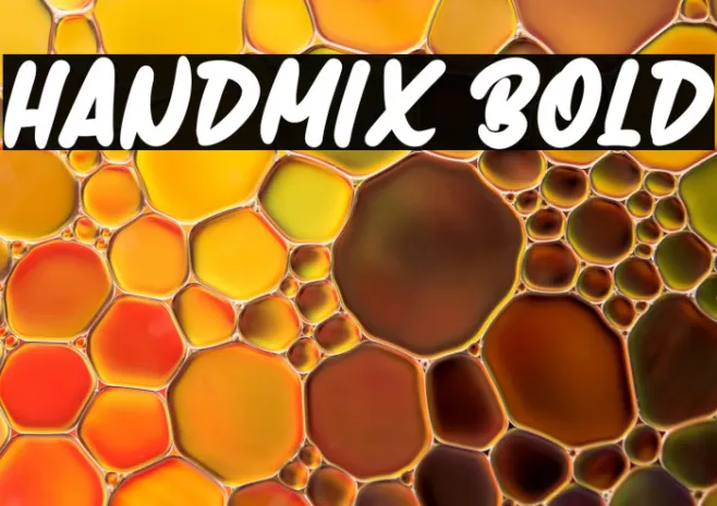 Handmix Bold Example 2