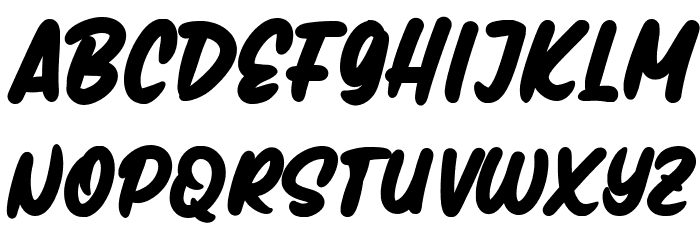 Handmix Bold Font LOWERCASE