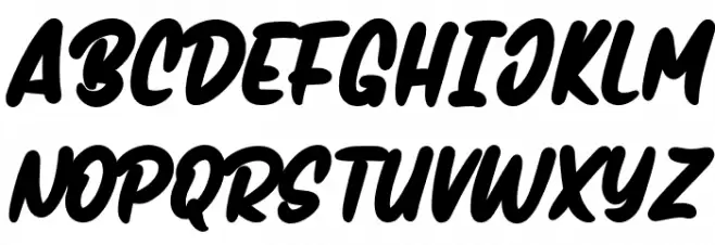 Handmix-Bold Schriftart Groß