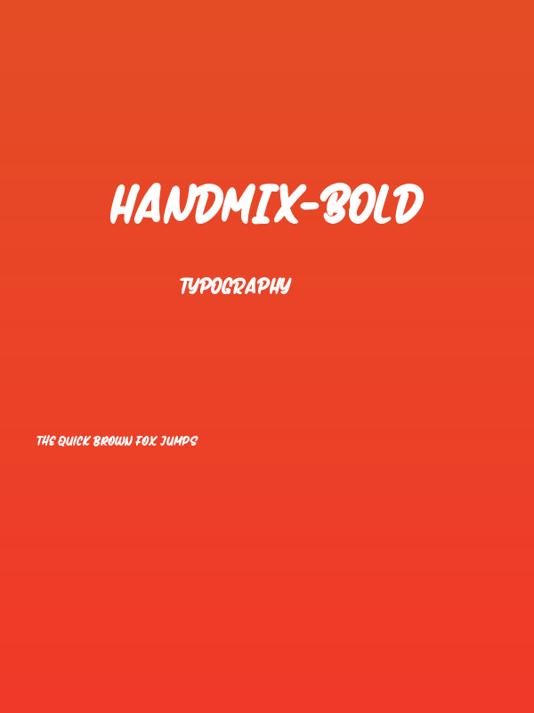 Handmix-Bold Poster