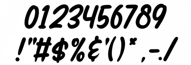 Handmix Font OTHER CHARS