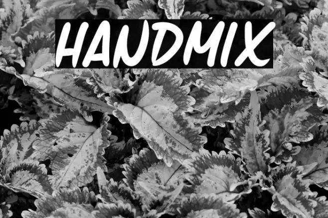 Handmix Font examples