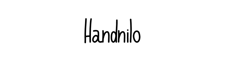 Handnilo  Frei Schriftart Herunterladen
