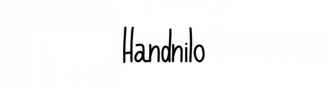 Handnilo  フリーフォントのダウンロード