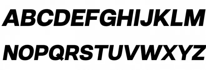 HandoTrial-BlackOblique Schriftart Groß