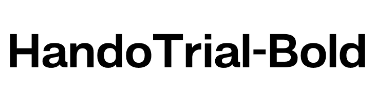 HandoTrial-Bold  Frei Schriftart Herunterladen