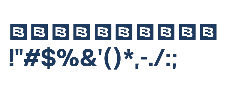 HandoTrial-Bold Other Characters