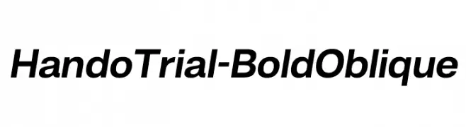 HandoTrial-BoldOblique  baixar fontes gratis