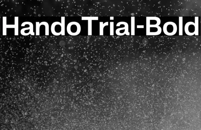 HandoTrial-Bold Font examples
