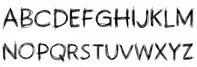 Handodle フォント 大文字