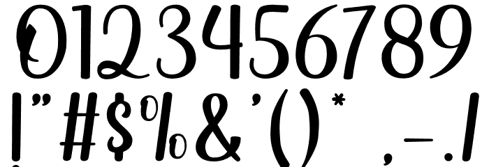 HandofKing Font OTHER CHARS