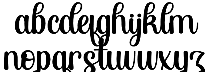 HandofKing Font LOWERCASE