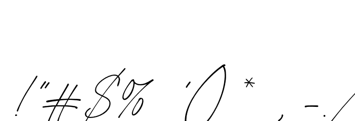 HandofLinda-Regular Font OTHER CHARS