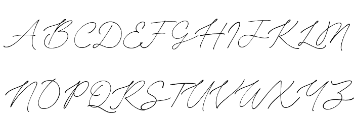 HandofLinda-Regular Font UPPERCASE