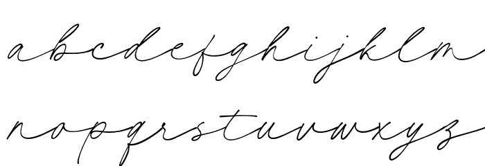 HandofLinda-Regular Font LOWERCASE