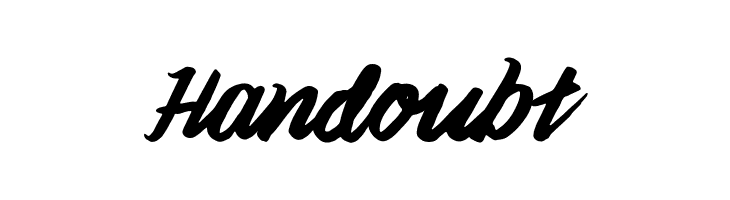 Handoubt Font