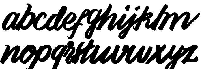 Handoubt Font LOWERCASE