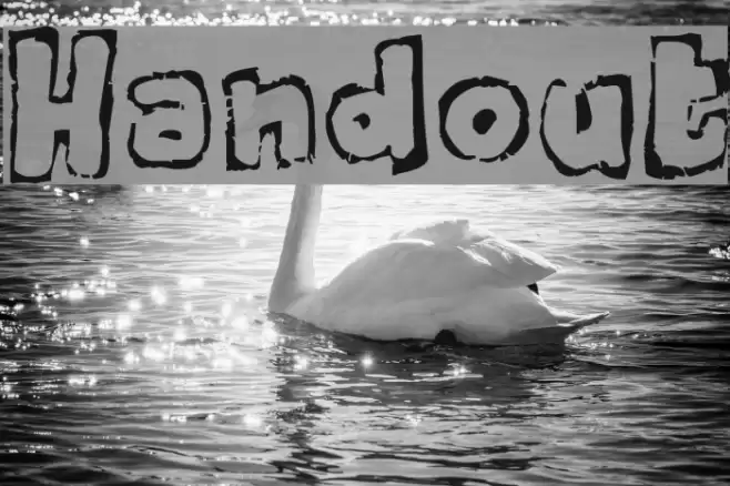 Handout Font examples