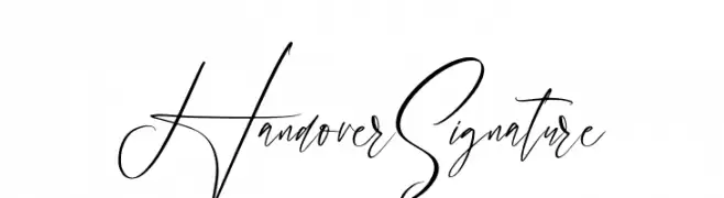Handover Signature  baixar fontes gratis