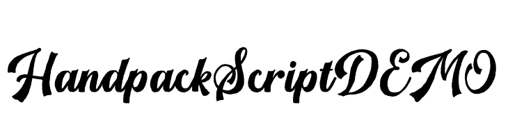 HandpackScriptDEMO  フリーフォントのダウンロード