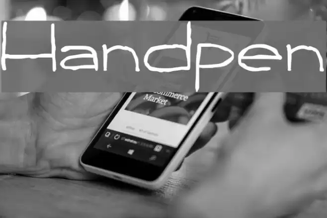 Handpen Schriftart examples
