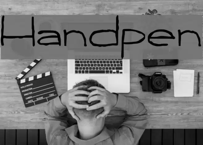 Handpen Schriftart examples