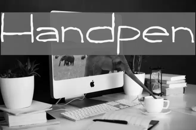Handpen Schriftart examples