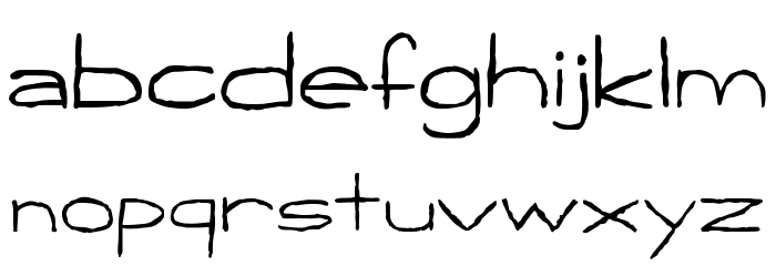 Handpen Schriftart Kleinbuchstaben