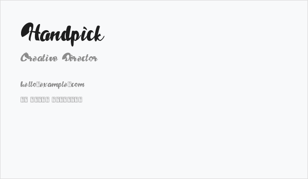 Handpick Business Card