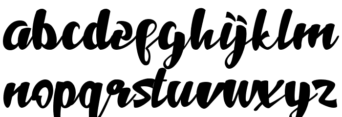 Handpick Font LOWERCASE