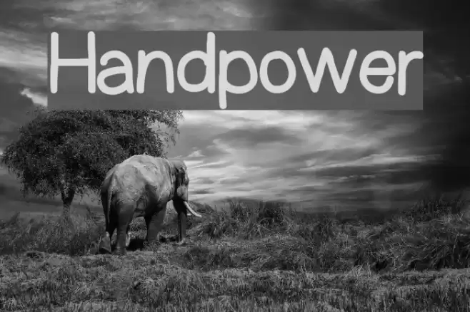 Handpower Font examples